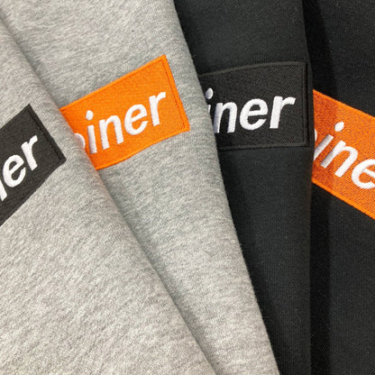 Bitcoiner BOX LOGO SWEATSHIRT [GRAY×ORANGE]