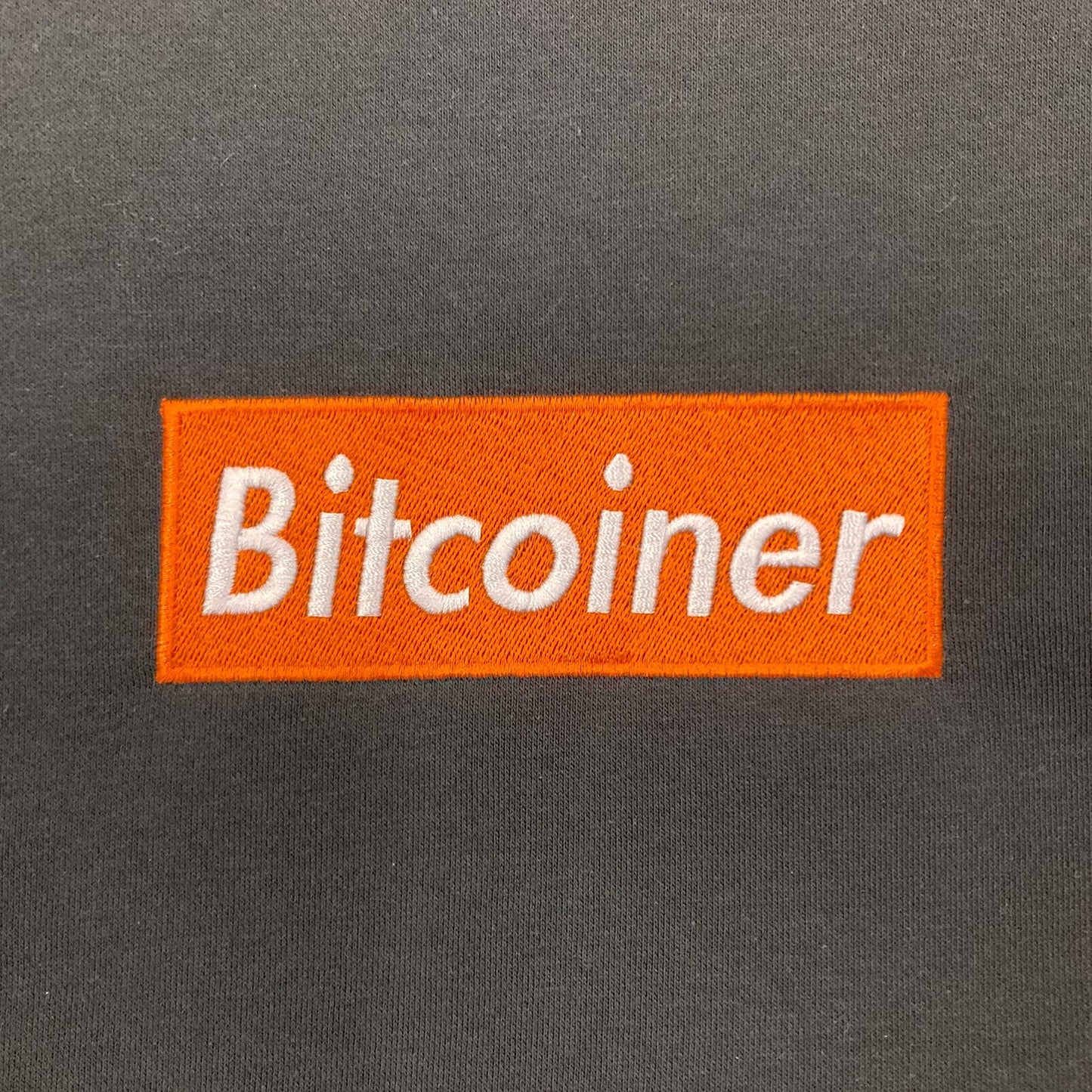 Bitcoiner BOX LOGO SWEATSHIRT [BLACK×ORANGE]