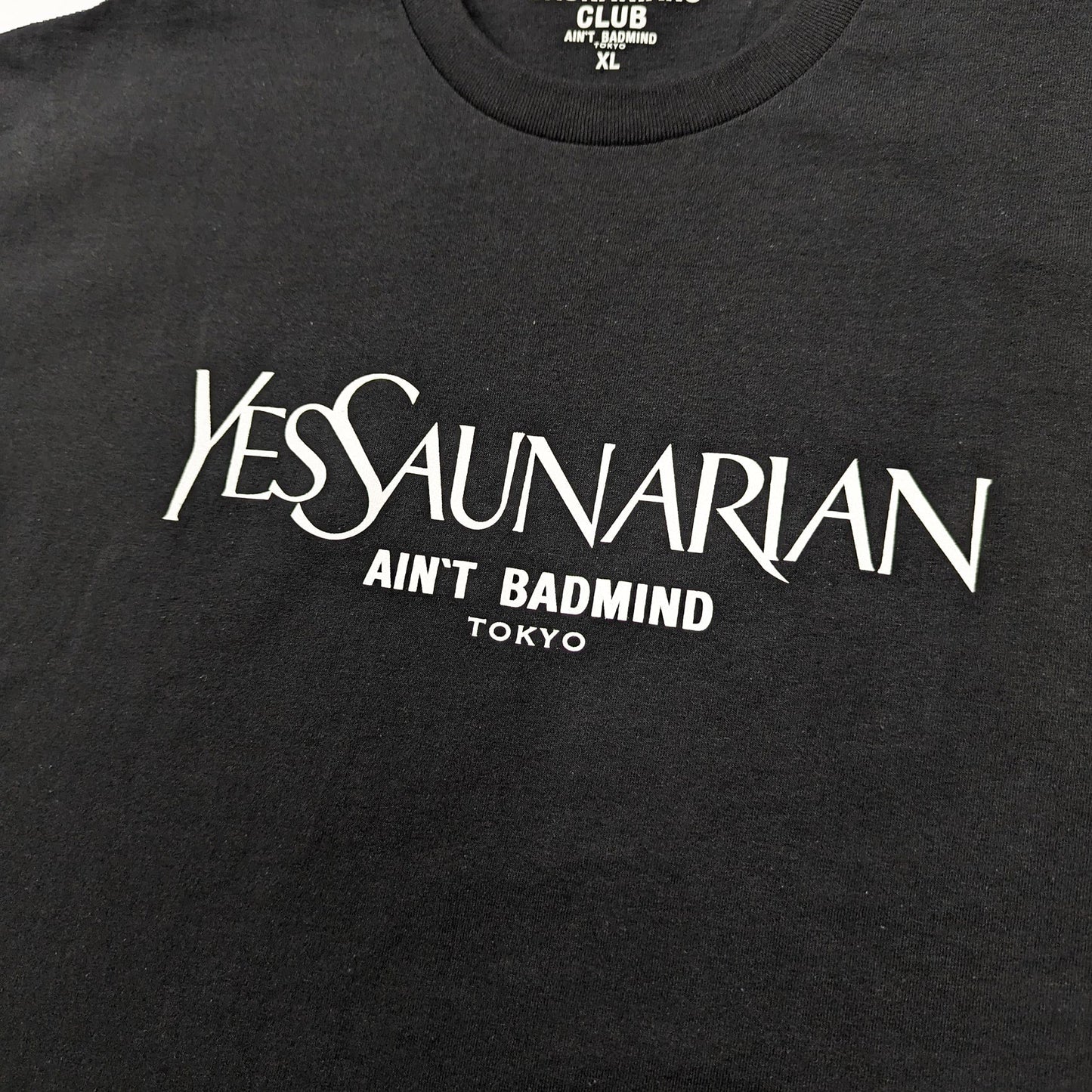 YES SAUNARIAN T SHIRT [BLACK]