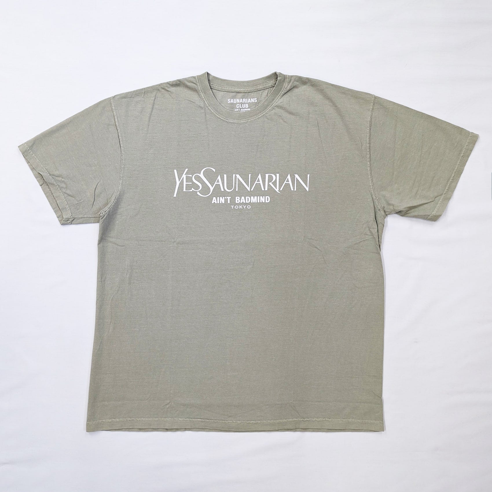 YES SAUNARIAN T SHIRT [KHAKI] – LIFESPIKE TOKYO