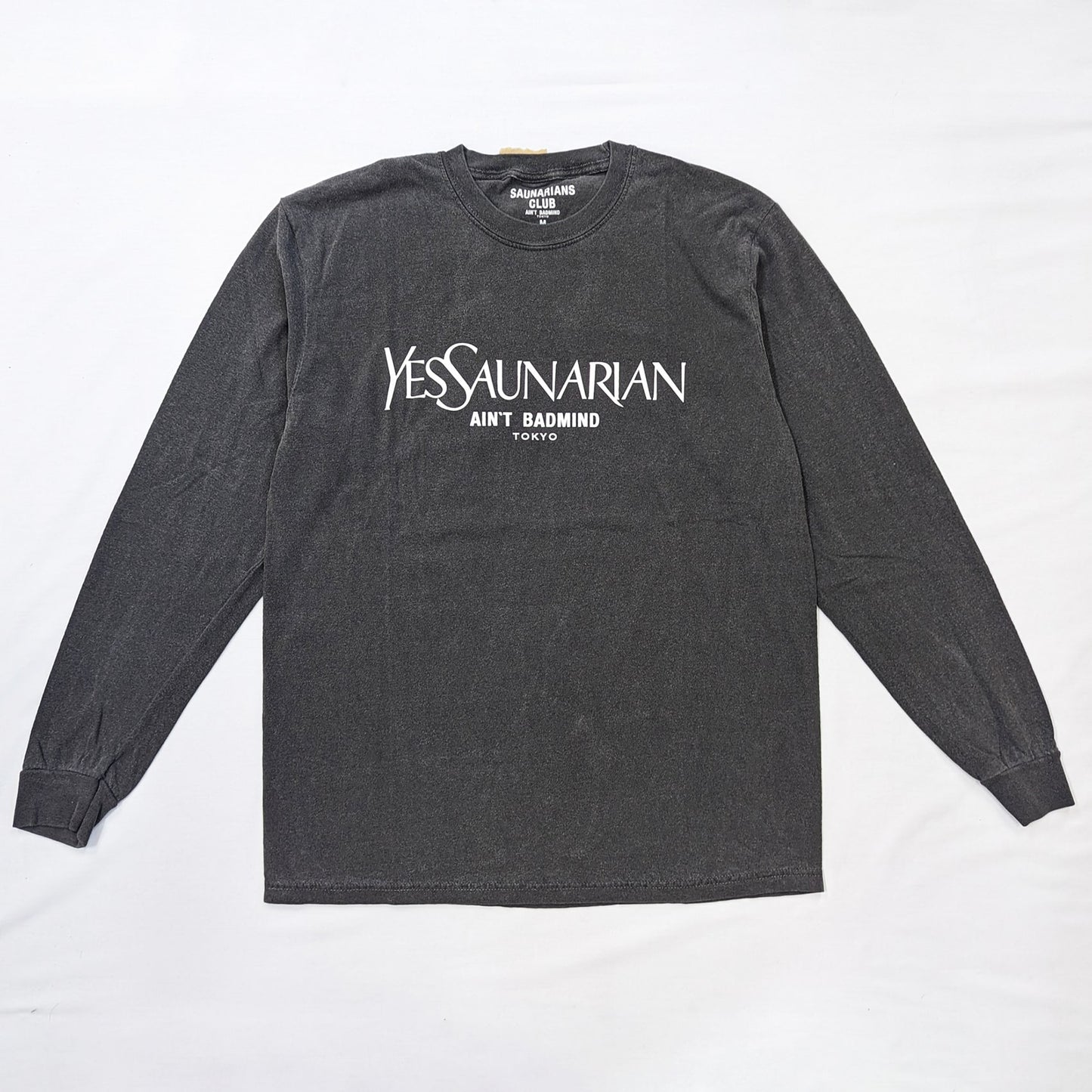 YES SAUNARIAN LONGSLEEVE T SHIRT [CHARCOAL GRAY]