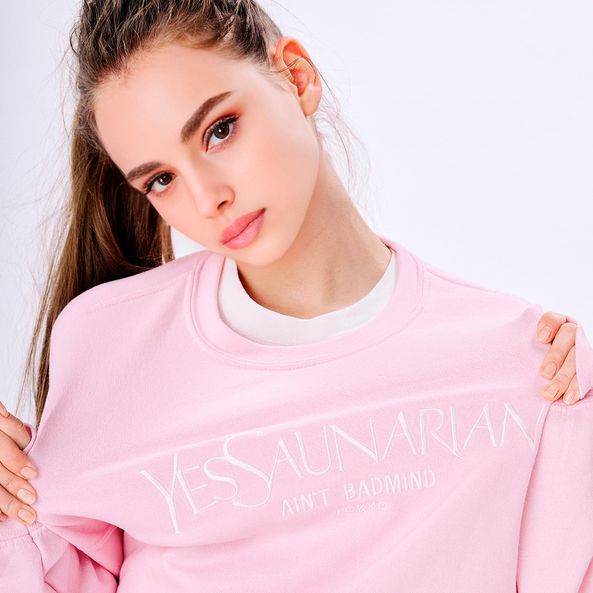 YES SAUNARIAN SWEATSHIRT [PINK]