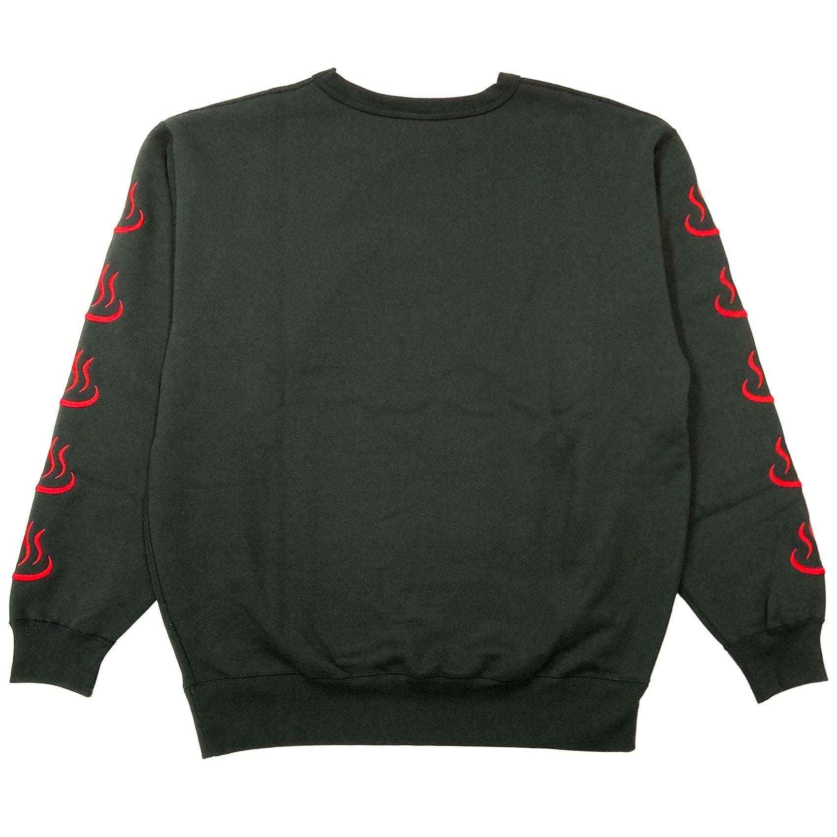 ONSEN LOGO SWEATSHIRT [BLACK×RED] – LIFESPIKE TOKYO