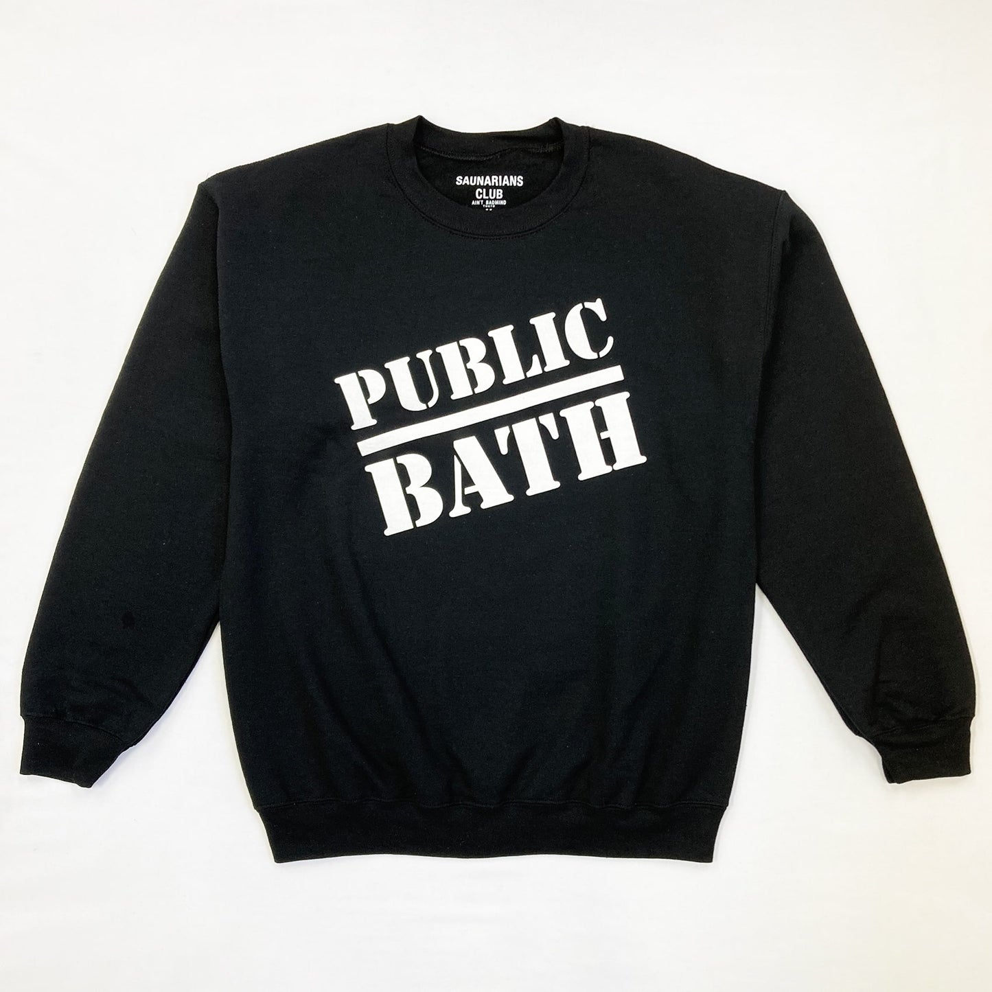 PUBLIC BATH GIRL SWEATSHIRT [BLACK]