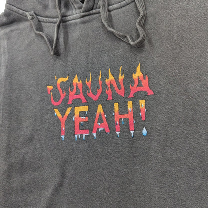 SAUNA YEAH! HOODIE [CHARCOAL GRAY]