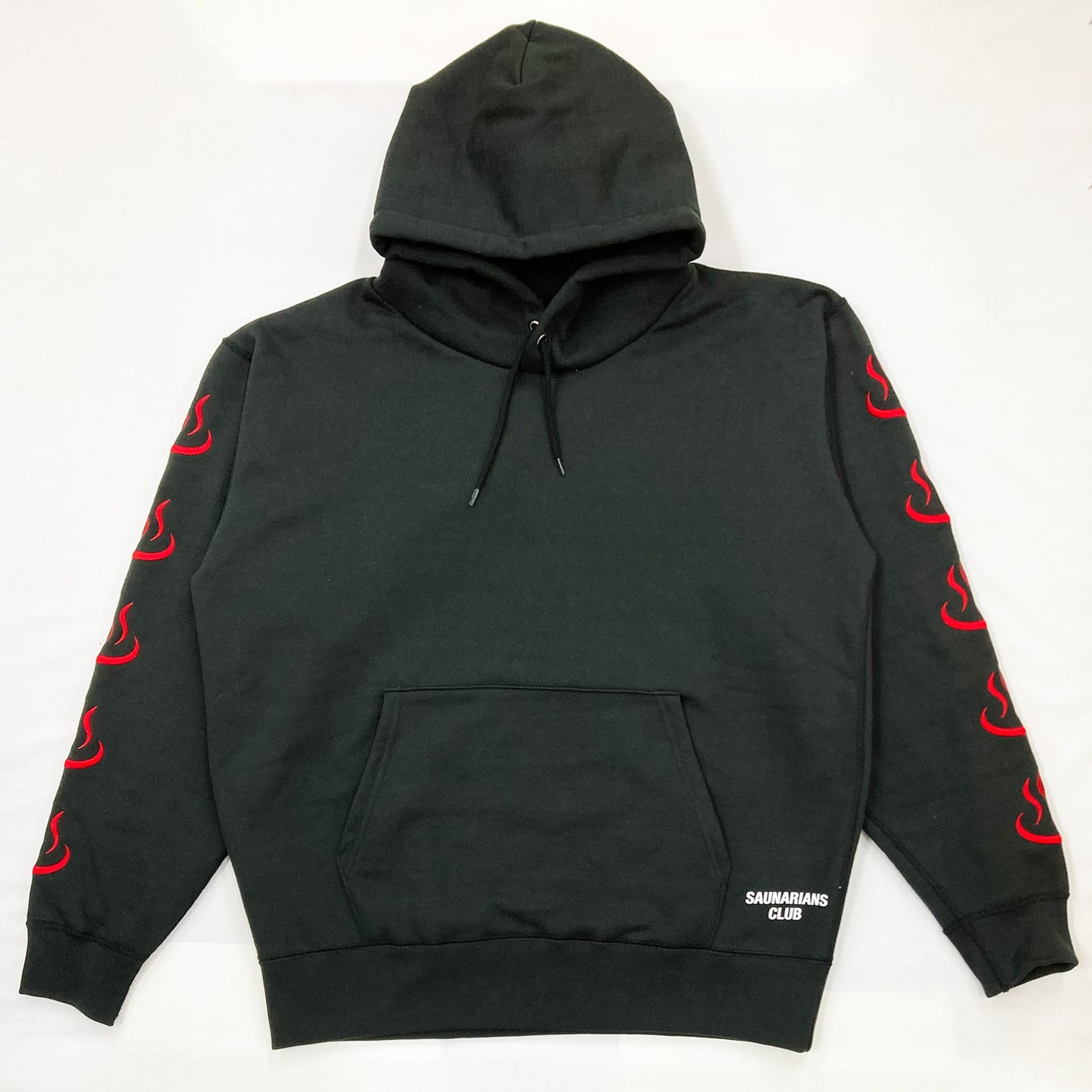 ONSEN LOGO HOODIE [BLACK×RED]