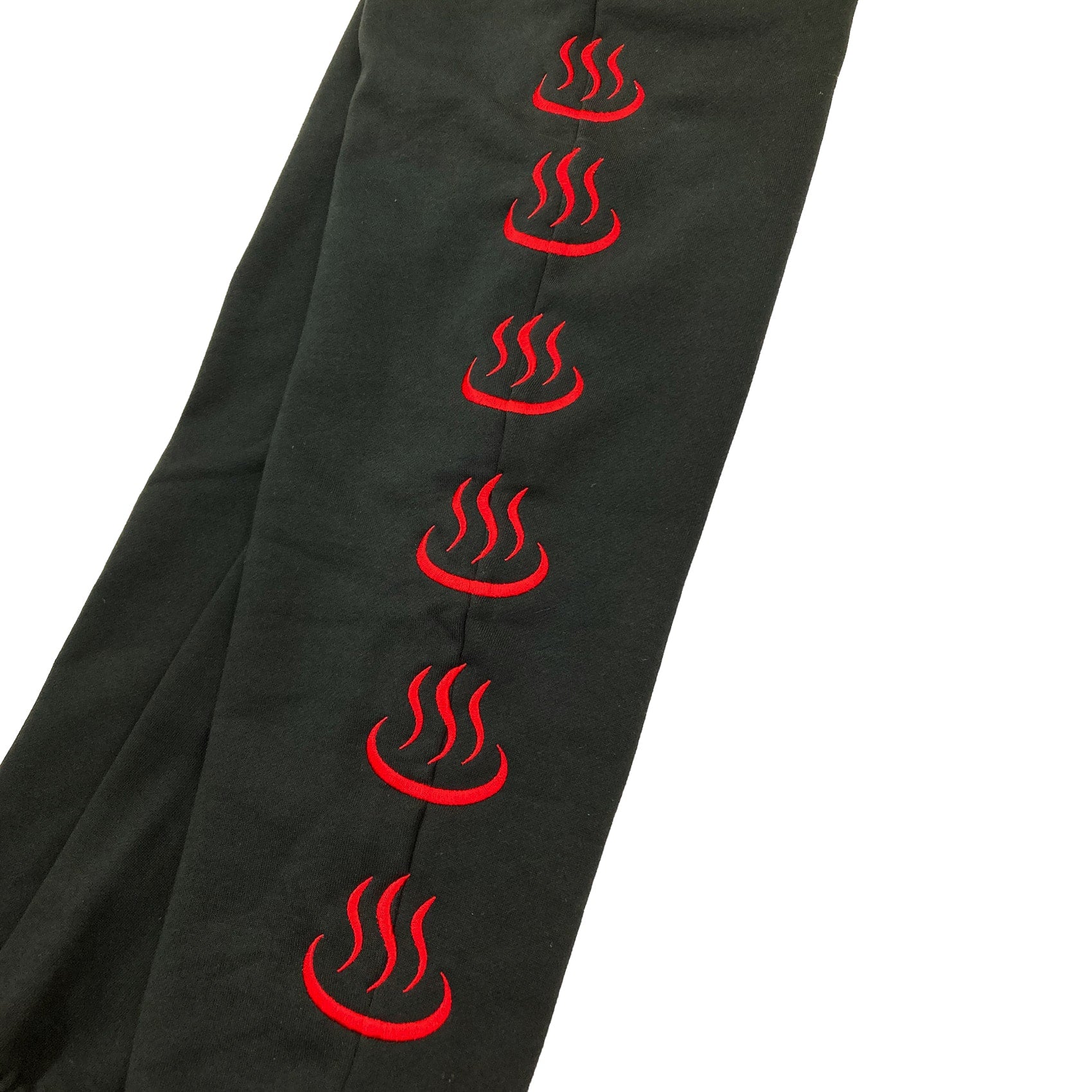 ONSEN LOGO SWEATPANTS [BLACK×RED] – LIFESPIKE TOKYO